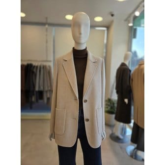 더아이잗 [여주점] [더 아이잗] 여성 캐시미어 테일러드 칼라 핸드메이드 재킷 (IRAM0JK728)