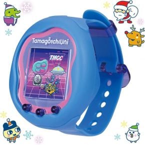 일본 산리오 다마고치 Tamagotchi Uni Blue with Amazon Exclusive Sticker 1615006