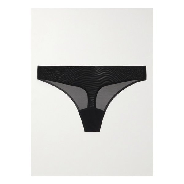 시크 메시 텅 팬티 블랙 1647597329943068