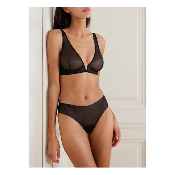 시크 메시 텅 팬티 블랙 1647597329943068