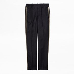 Zadig and Voltaire Posh Militaire Pants WHCL0101F Black 쟈딕앤볼테르 포쉬 미리테리 팬츠