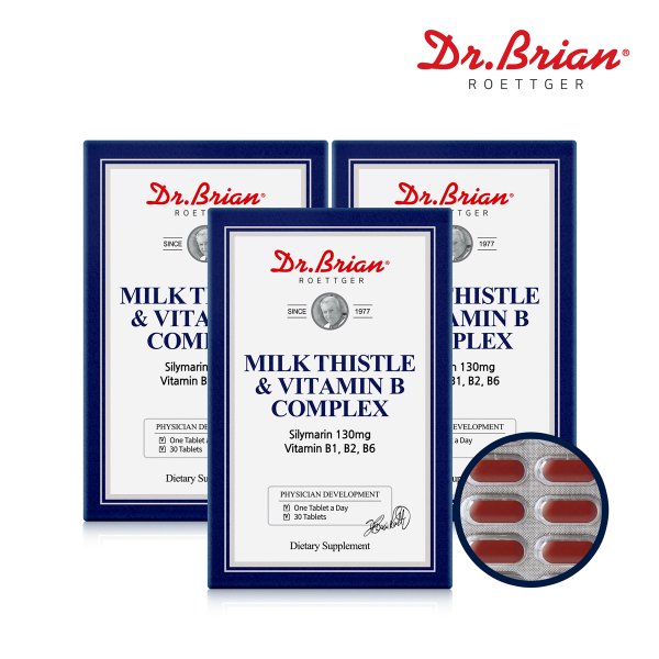 밀크씨슬 앤 비타민 비 콤플렉스 30정 3통 (3개월분)