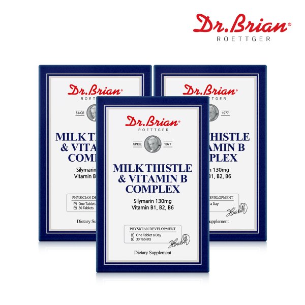 밀크씨슬 앤 비타민 비 콤플렉스 30정 3통 (3개월분)