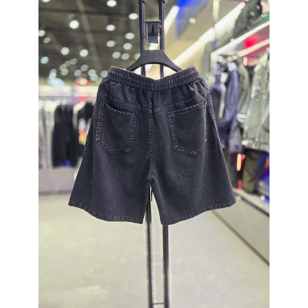 [시흥점] 남여공용 피그먼트워싱  절개 반바지(세미버뮤다)/JHZZ81403BK