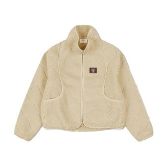 윌슨 여성 여성 퀼팅 플리스 자켓 - BEIGE W233002TFJ91BEG