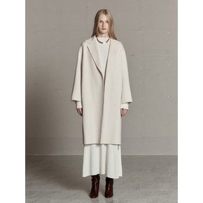 NU MANET Cashmere Blended Handmade Coat_Elegance Ivory