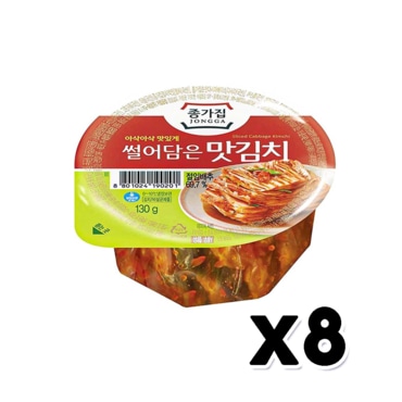  종가집 썰어담은 맛김치 130g x 8개