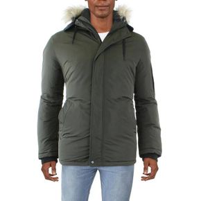 4447592 Calvin Klein Mens Snorkel Faux Fur Trim Parka Coat 73936364