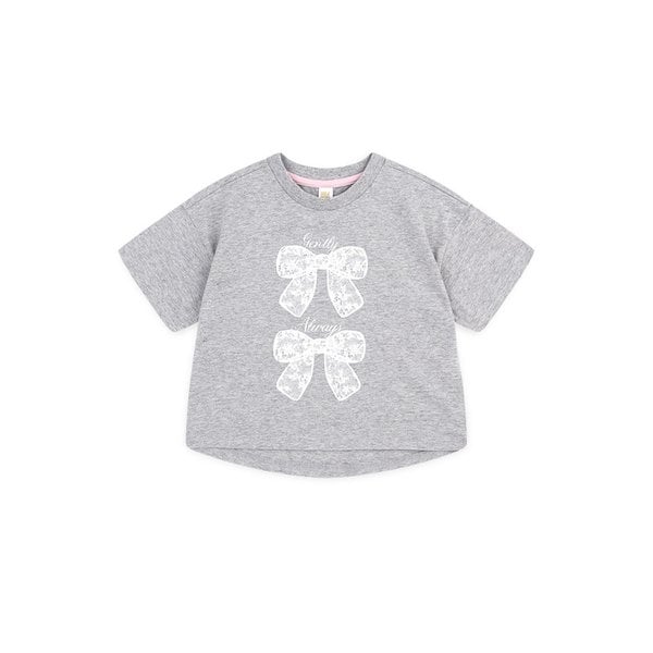 트윈레이스리본반팔티셔츠