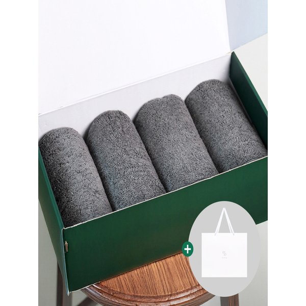 1퍼센테이지 멜란지 190g 30수 코마사 타올 4P 선물세트