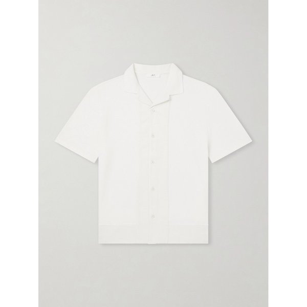 미스터 피 캠프 칼라 리넨 코튼 블렌드 셔츠 46376663163004777