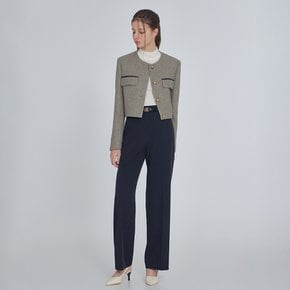 [25 F/W] 브로치 옵션 울혼방 크롭 자켓 ITPAYJK580