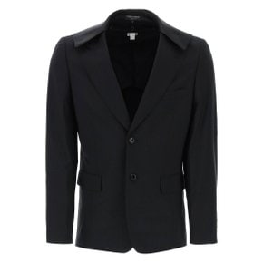 [꼼 데 가르송 옴므 플러스] Blazer PM J055 BLACK X BLACK