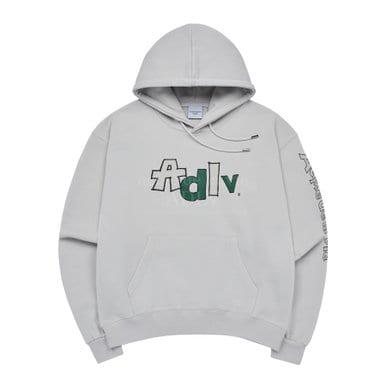 SCRIBBLE ALPHABET HOODIE LIGHT GREY-낙서알파벳