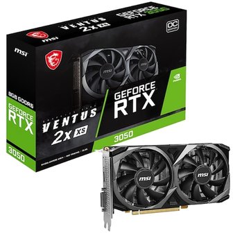 에스투씨엔아이 MSI 지포스 RTX 3050 벤투스 2X XS OC D6 8GB