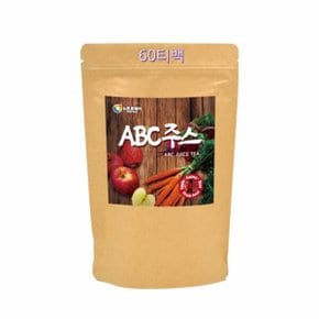 ABC 주스 차/국내산 사과 비트 당근 쥬스 티 티백/건조사과 레드비트 뿌리 건당근/60티백
