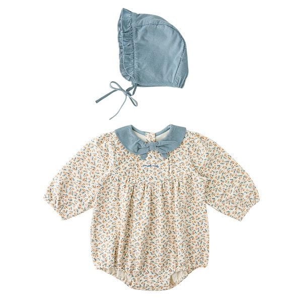 [여주점] [오프라벨 여주점] 밍크뮤 (BL) 쁘띠열매플라워SET바디슈트 (34A13-604-08)