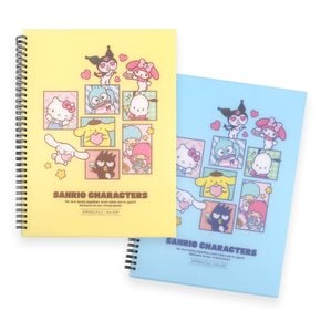 산리오 스프링화일 40p 노랑