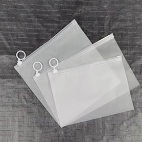 지퍼백 11733 슬라이드 20x15cm 고리 반투명 DD 손