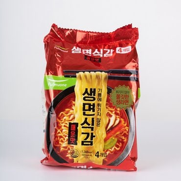 풀무원 생면식감(매운맛)383.6g 4개입