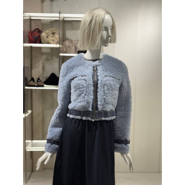 [파주점] 라운드넥 크롭 무스탕자켓(ER4MZ661)