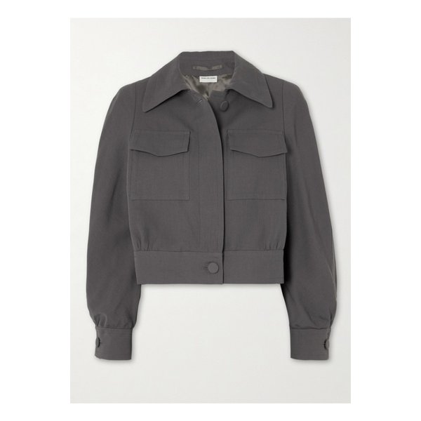 크롭 울 혼방 재킷 그레이 1647597343605967