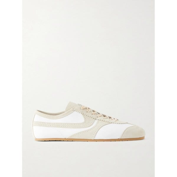 스웨이드 트리밍 가죽 스니커즈 46376663163006399