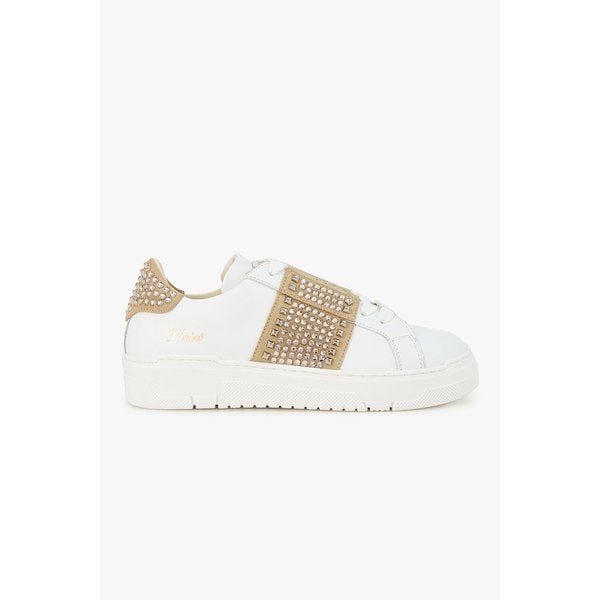 여성 스트라스 스터드 로우탑 스니커즈 8625332502000