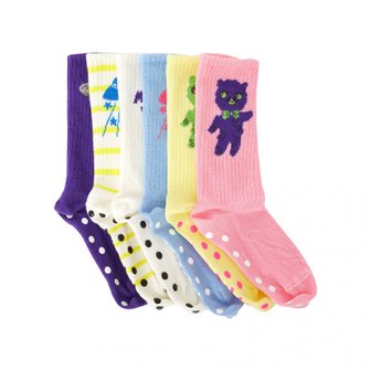 미니로디니 [부산점] 키즈 양말 2626011000 (6종 세트)
