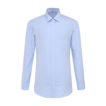 밴브루 22 FW  플레인  솔리드  세미와이드  슬림셔츠(BNSSL1855-BU)