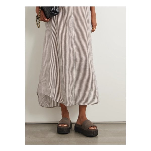 브루넬로쿠치넬리 스웨이드 플랫폼 에스파드리유 다크 브라운 46376663162854184