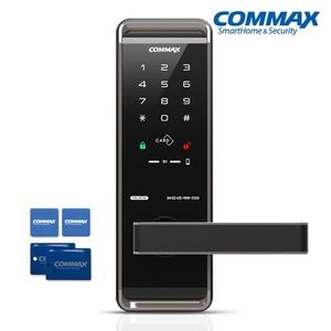 COMMAX [방문설치] CSL-W110 카드키4+번호키 목문용 무타공 도어록 사무실 나무문 판넬문 디지털도어락