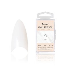 네일팁 인조손톱 오발 프렌치 내추럴 50nail CT164-50N-N