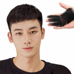 인모 붙이는 추천 헤어라인 부분가발(접착면2cm) 꾸안