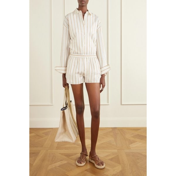 스타우드 로브 스트라이프 코튼 블렌드 쇼츠 46376663163018029