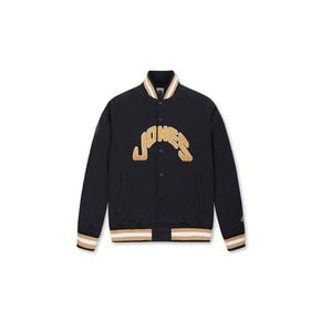 WAAC(왁골프)[WAAC X JONES] Men Logo Varsity Jacket_WMUAW24772BKX