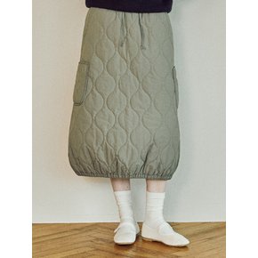 W QUILTING BALLOON SKIRT [3 COLOR]