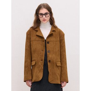 SUEDE JACKET BROWN