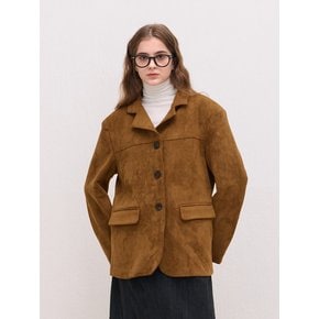 SUEDE JACKET BROWN