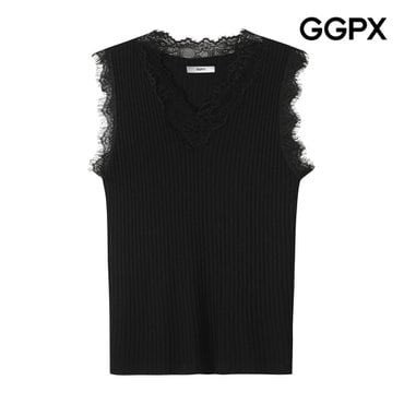 GGPX 레이스 라인 섹시 나시 니트 (GP4KP051F)