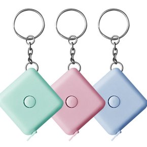 파스텔 원터치 사각줄자 (고리있음)/치수/헬스/비만/