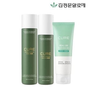 큐어 하이드라 수딩365 토너+에멀젼+리알로에 수딩젤 150ml