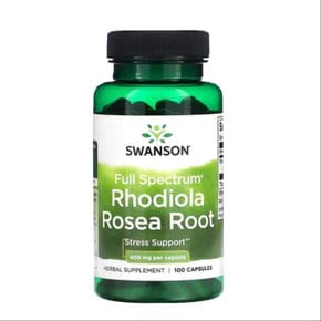 풀 스펙트럼 로디올라 로지아 루트 홍경천뿌리 추출물 400mg 100캡슐