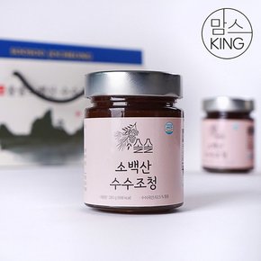 [맘스킹]온전식품 단양솔솔 소백산 국산 100%수수조청 3종 선물세트