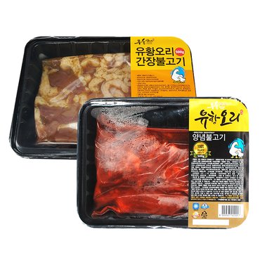 더조은푸드 [부촌푸드] 국내산 유황오리 고추장+간장불고기 4kg (500g x 8팩)