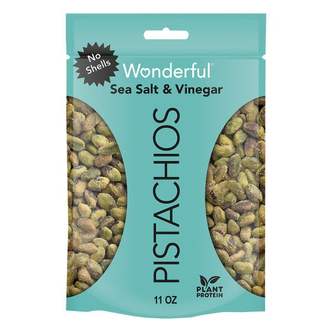  [해외직구] Wonderful  Pistachios  Wonderful  Pistachios  껍질  없음  바다  소금  앤  식초  맛  견과류  11온스  재밀봉  가능  팩