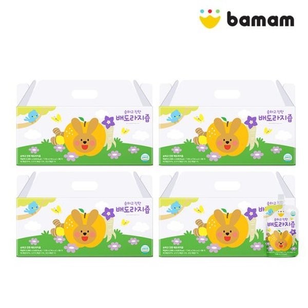 (정가 133,000원) 바맘 순하고 진한 배도라지즙 4box (110ml x 30포)