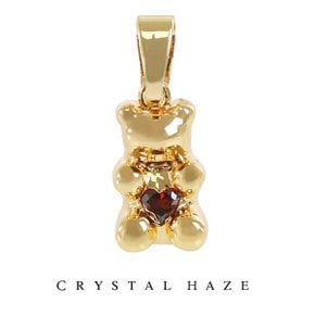 [정품] 크리스탈 헤이즈 Amore Nostalgia Bear Pendant - 18K (ANB-18K)