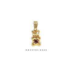 [정품] 크리스탈 헤이즈 Amore Nostalgia Bear Pendant - 18K (ANB-18K)