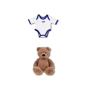 블루라벨 젤리캣인형옷 Vivid jelly onesie glow blue